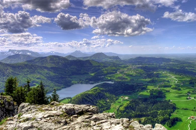 Download Wallpapers 3840x2160 Mountain, View From Above, Clouds ...