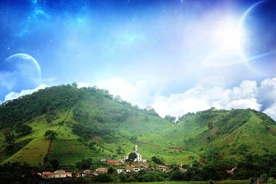 View Of The Village Wallpapers