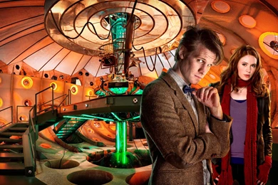 Karen Gillan Inside The Tardis