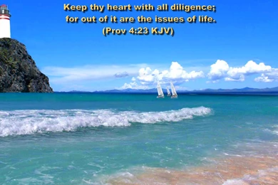 Inspirational WALLPAPERS – BIBLE VERSES Beach Wallpapers