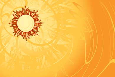 Hot The Sun And Beautiful Backgrounds Vector Free Vector / 4Vector