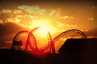 Roller Coaster Amusement Park Fun Rides 1roll Adventure Summer ...