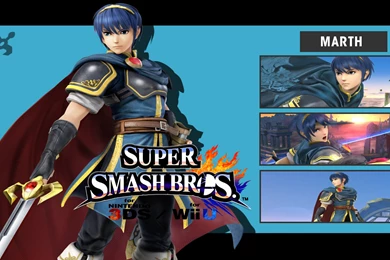 Super Smash Bros. 3DS/Wii U   Marth Wallpapers By DaKidGaming On ...