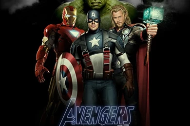 Iron Man Thor Captain America Artwork The Avengers Movie Hulk ...