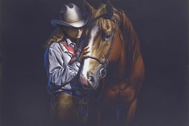 COWGIRL WALLPAPER   (