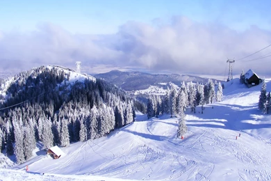 Wallpapers Freeski Ski Slope Nature 1920x1080