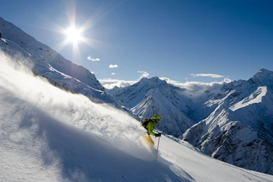 GoPro HD Freeride Alpes Skiing 2014 Powder   YouTube