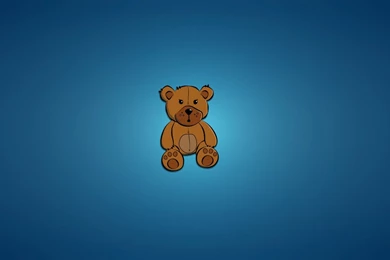 Bear Blue Toy Minimalism