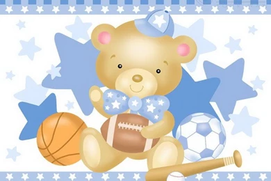 Nursery Room Ideas With Teddy Bear Wall Mural   Wallpapers Mural ...
