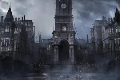 Castles Dark Fog Mist Gothic Pavement Thief Wallpapers