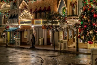 Lovely Christmas Street Decoration Mac Wallpapers Wallpapers At ...