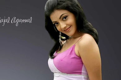 Kajal Aggarwal With Name Hd Wallpapers
