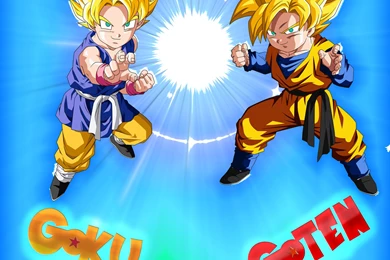 Goku And Goten [Wallpaper] By Asuma17 On DeviantArt