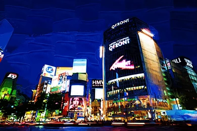 Yun Free Desktop Wallpapers : No. 6051 Night Of Shibuya [Japan / Tokyo]
