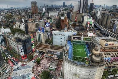 Hdr Photography Shibuya Tokyo Buildings Cars Wallpapers