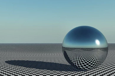 Download Desktop Wallpapers 3D Transparent Sphere On The Range