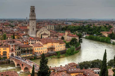 Verona Italy Aerial View Wallpapers HD Of City Wallpapers