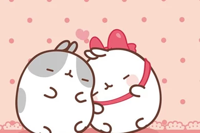 Ley WorldKawaii: Wallpapers Molang, Doily Background,sweets ...