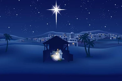 Wallpaper: Nativity, Painting, Artwork, Christmas, Baby Jesus ...