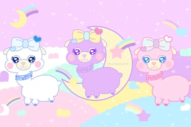 WALLPAPER] Kawaii Llamas By Ennyri On DeviantArt
