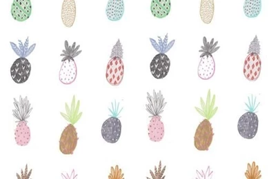 Colourful Indie Pineapple iPhone 5 Wallpapers