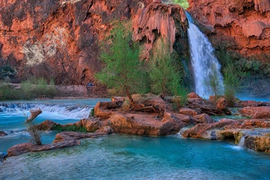 Havasu Falls, Arizona,usa Desktop Wallpaper Backgrounds ...