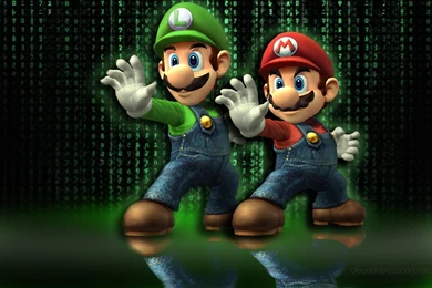 Mario And Luigi Matrix Luigi Mario Snes HD Wallpaper,games ...