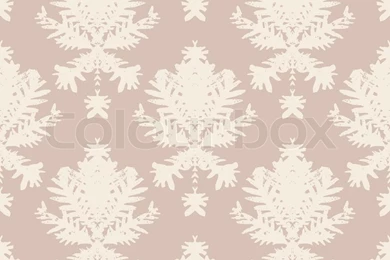 Simple, Elegant Block Printed Seamless Vector Pattern With Damask ...