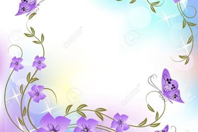 Lavender Backgrounds Wedding  Wedding Invitation Border