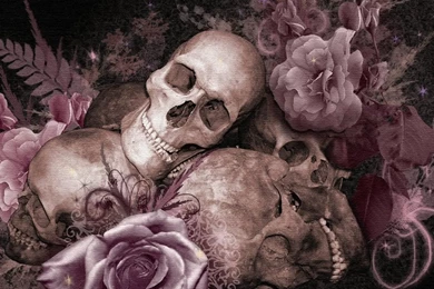 Free Skull And Roses Wallpapers For Desktop