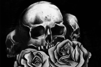 Skulls And Roses Wallpapers   Wallpapers HD Base