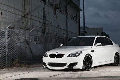 4K Wallpapers   Cars   White, BMW, E60, M5, Lattice Fence, Barbed ...