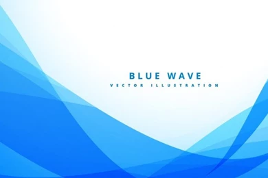 Blue Backgrounds With Wavy Shapes Vector