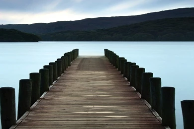 Nature iPhone 6 Plus Wallpapers   Stunning Lake Dock Colorful Sky ...