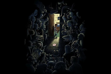 Holy Grail Sméagol Clown Ben Hartnett Closet Wallpapers