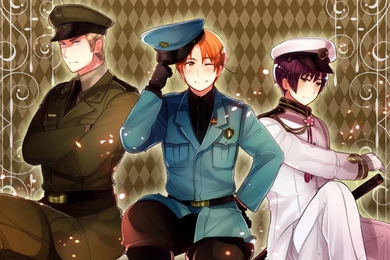 Axis Powers Hetalia Germany North Italy Japan Diamond Wallpapers ...