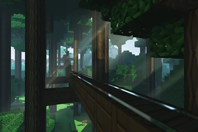 Minecraft Forest Rollercoaster   1920x1080   Full HD 16/9 ...
