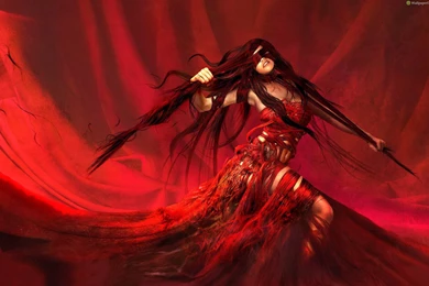 Beautiful Red Girl Dress Wallpapers Wallpapers Art Objects