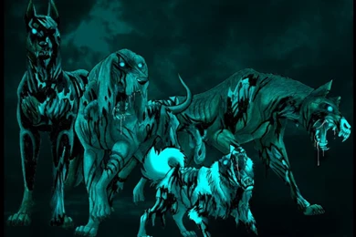 Wallpapers Scary Zombie Dogs 800x600