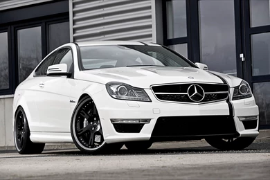 2012 Wheelsandmore Mercedes Benz C63 AMG Coupe   Front Angle ...