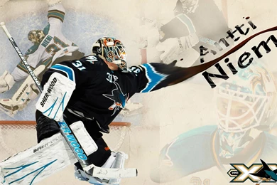 Hockey Antti Niemi San Jose Sharks Wallpapers