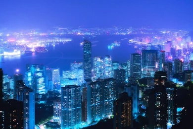 Cityscapes City Midnight Lights Hd Wallpapers   (