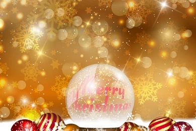 Golden Christmas Backgrounds With Crystal Bauble Vector