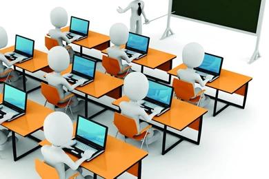 Wallpaper: Teacher, Board, Notebooks, Students, Desks, Men ...