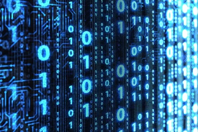 Wallpapers Binary Codes Blue Code Art 1024x768