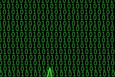 Binary Code With Heartbeat   The iPhone Wallpapers