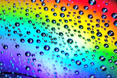 Rainbow Raindrops Backgrounds