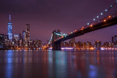 Manhattan Taken From Brooklyn Bridge Park Uhd Wallpapers   Ultra ...