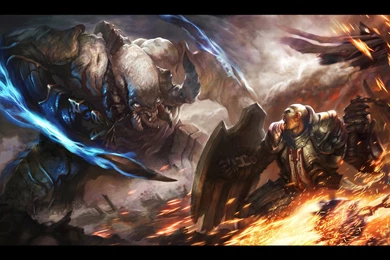 Diablo3 Fan Art _ Crusader VS Monster By Hanspark On DeviantArt