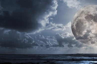 Huge Moon HD Desktop Wallpapers : High Definition : Fullscreen ...
